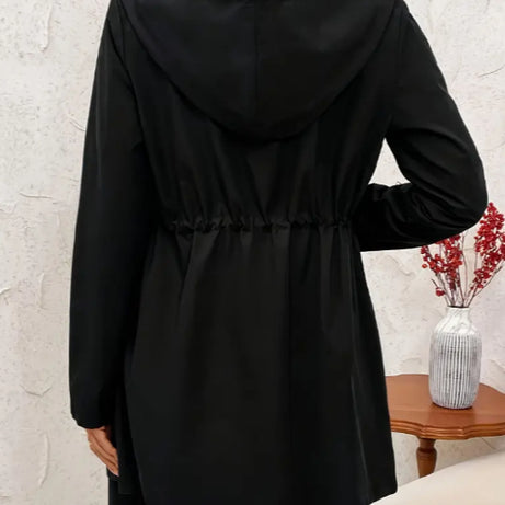 Women's Double-sided Reversible Hooded Zipper Jacket