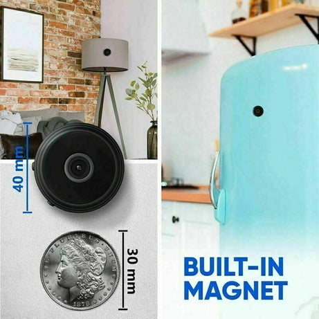 Mini Hidden Spy Camera Wireless Wifi IP Home Security 1080P HD DVR Night Vision