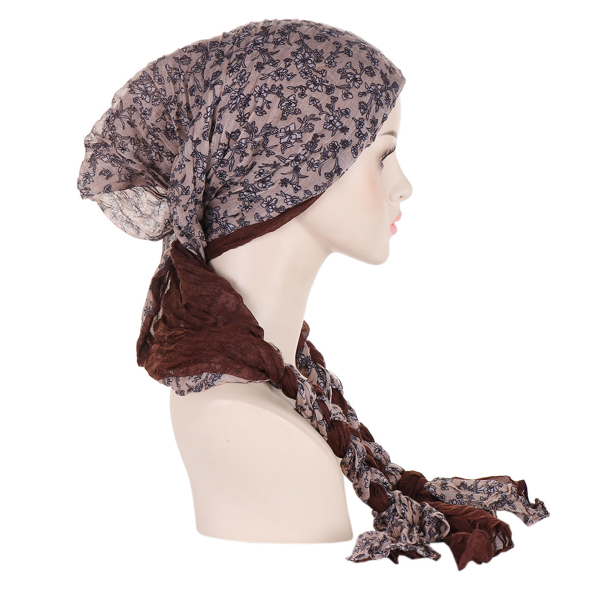 Tam-o'-shanter Hand-woven Braid Bandana Scarf Female Cap