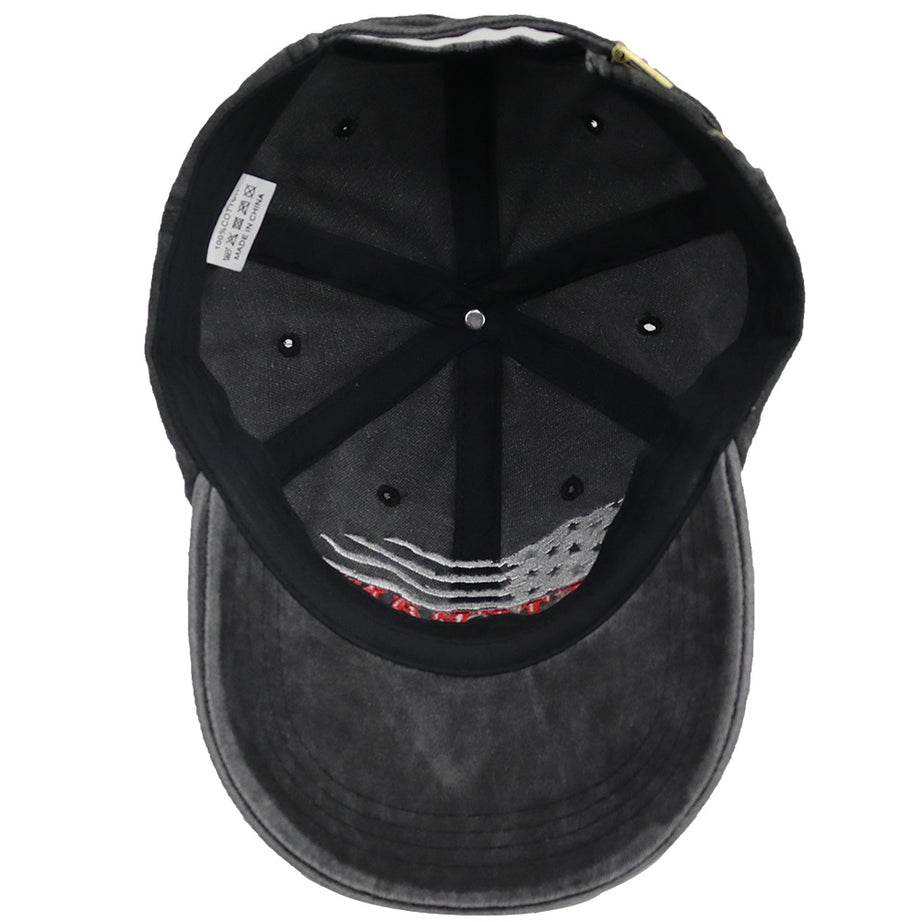 USA Patriotic Military Hat,Distressed Veteran Army Hat For Men Women, Adjustable Embroidered Wash Cotton Baseball Cap