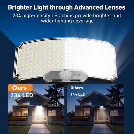 234 LED Outdoor Solar Motion Sensor Light