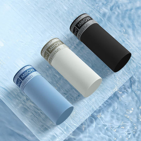 Seamless Ice Silk Mens Boxer Briefs