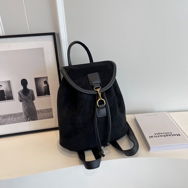 Casual Niche Design Suede Women's Backpack