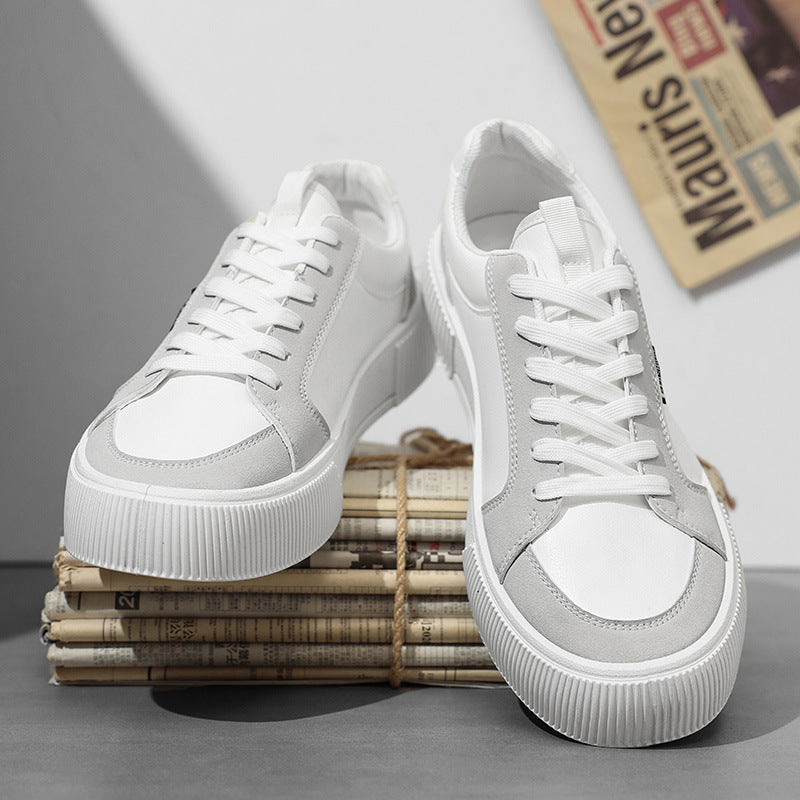 Low-top Trendy Men's Chunky-soled Casual Shoes With Color-blocking Design