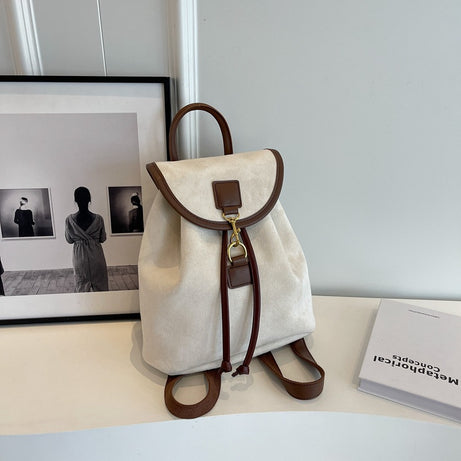 Casual Niche Design Suede Women's Backpack