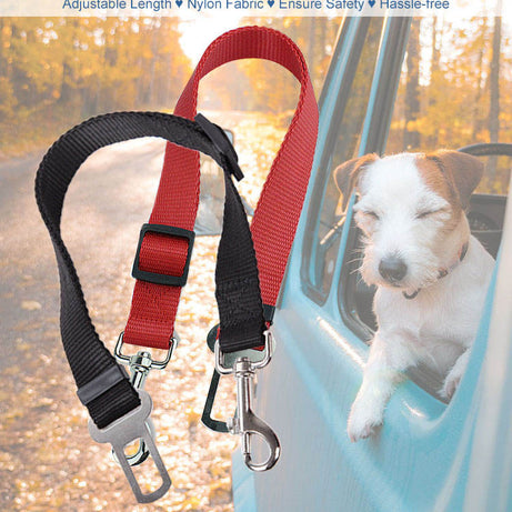 High Quality Durable Pet Cat Dog Vehicle Leash Nylon Adjustable Car Seat Dog Safety Belt Pet Leashes