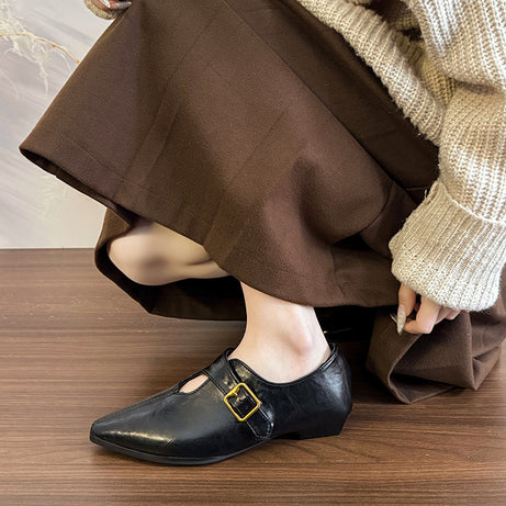British-style Vintage Fashion Women's Leather Shoes