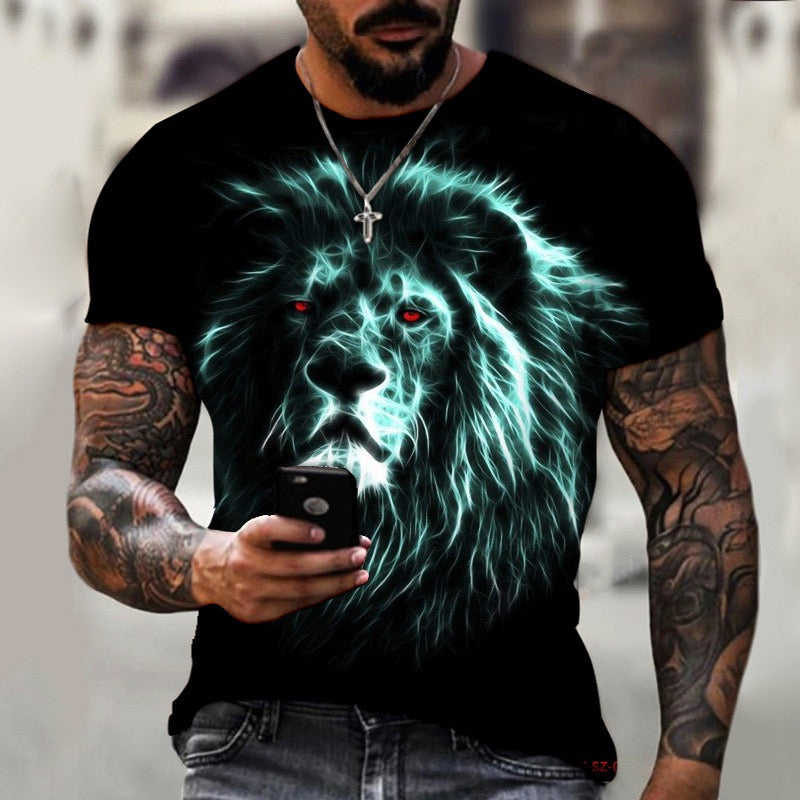 Animal Beast Lion Summer Men's T-Shirt