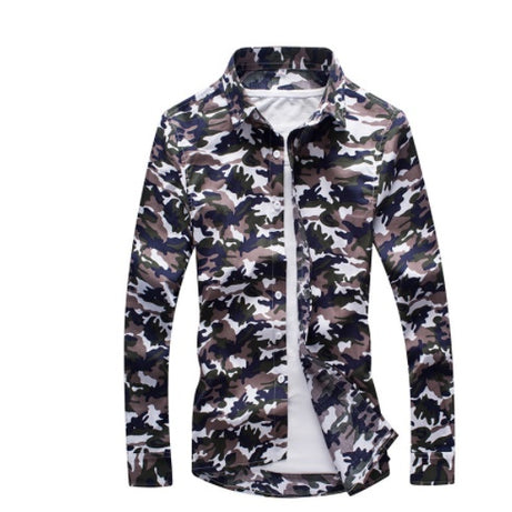 Men's Casual Slim Lapel Shirt New Style