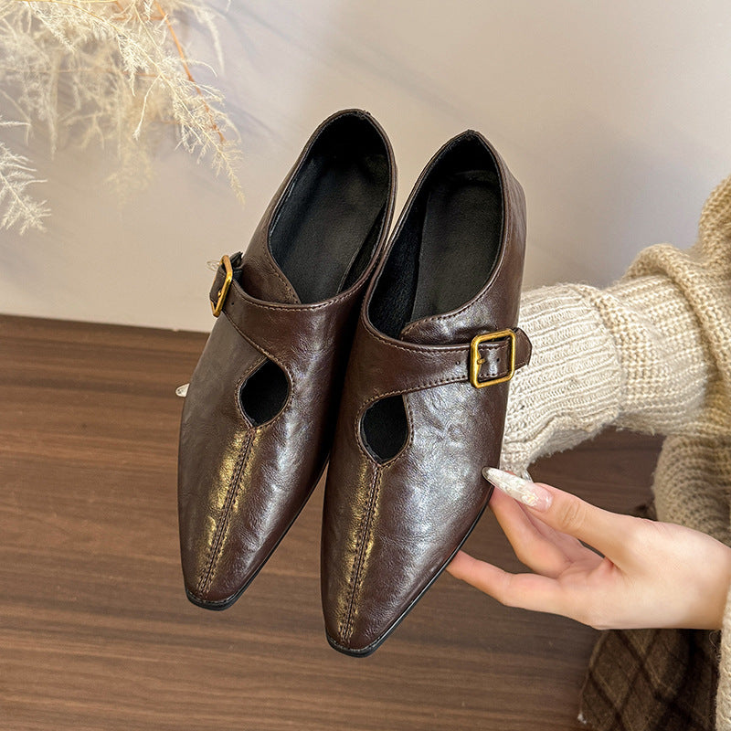 British-style Vintage Fashion Women's Leather Shoes