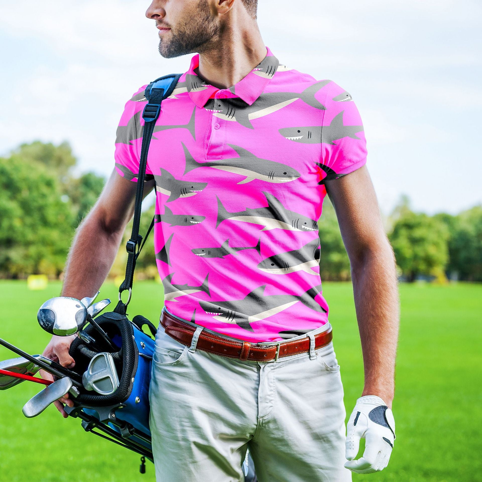 Men's 3D Printed Casual POLO Short Sleeves