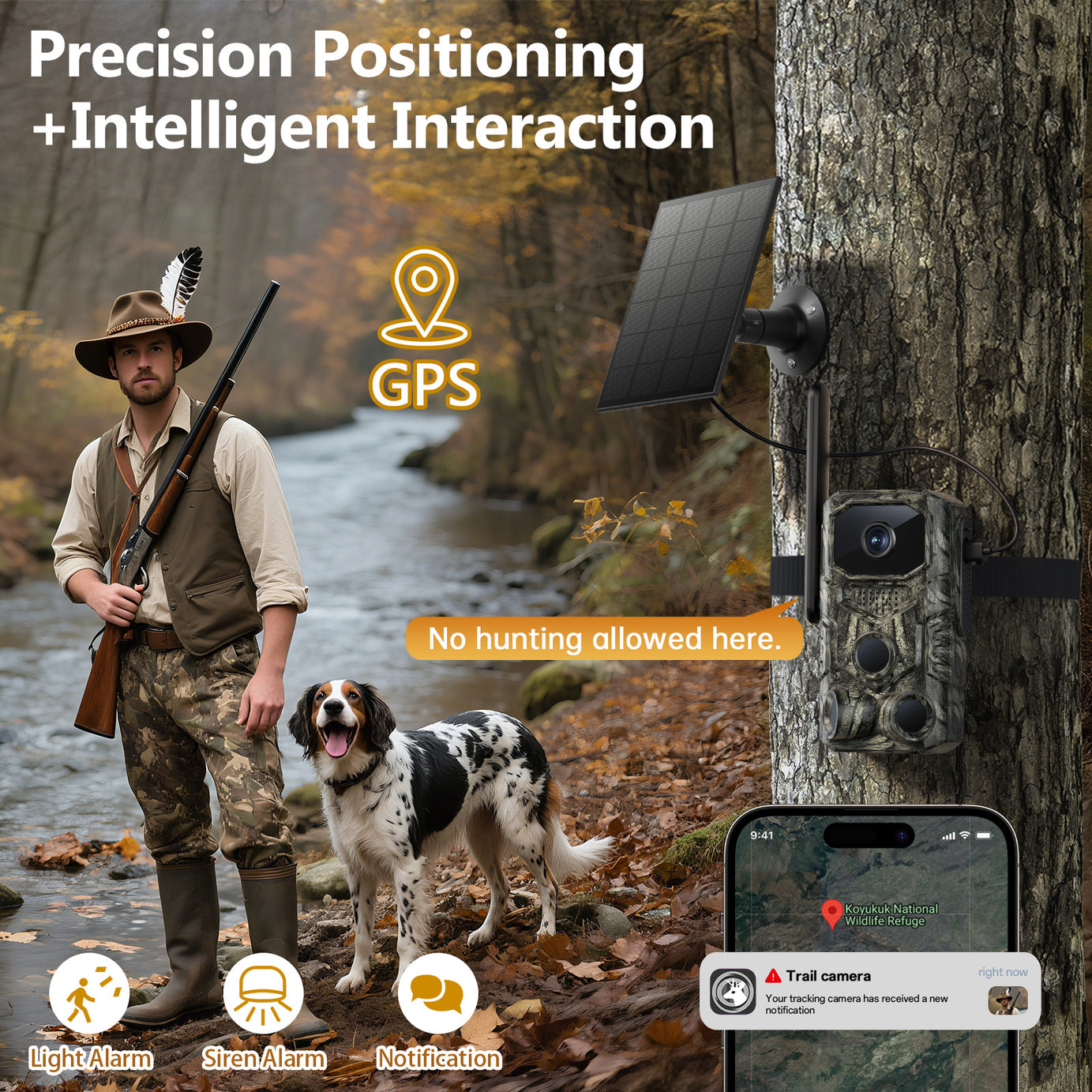 4G GPS Hunting Outdoor Trail Camera Wide Angle 4MP Camouflage Wildlife Deer Monitoring Solar Hunt Camera