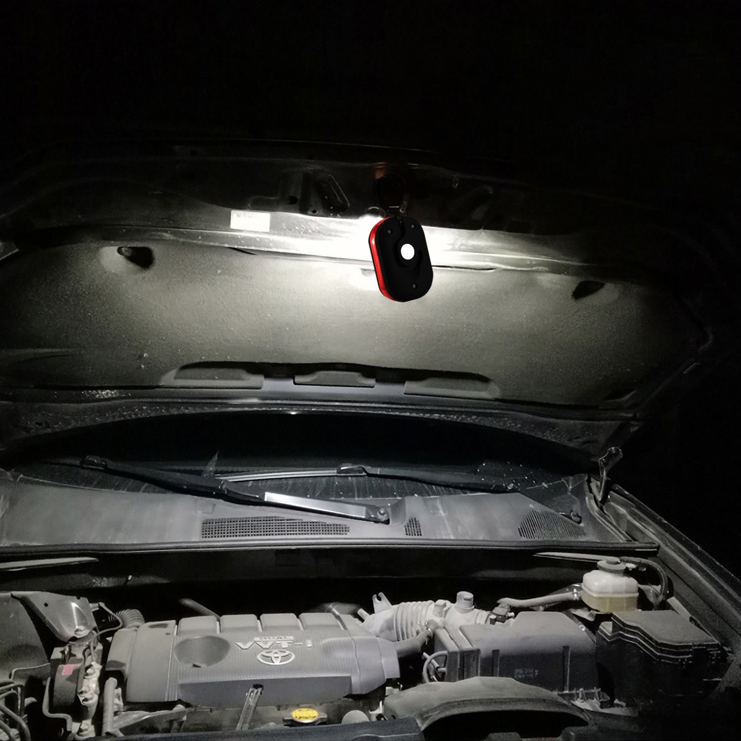 1Pc Magnetic LED Work Light With Hook Compact Flashlight For Camping Hiking Emergency