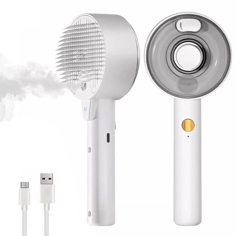 4 In 1 Cat Steam Brush Pet Electric Spray Massage Comb Dog Pet Hair Removal Comb