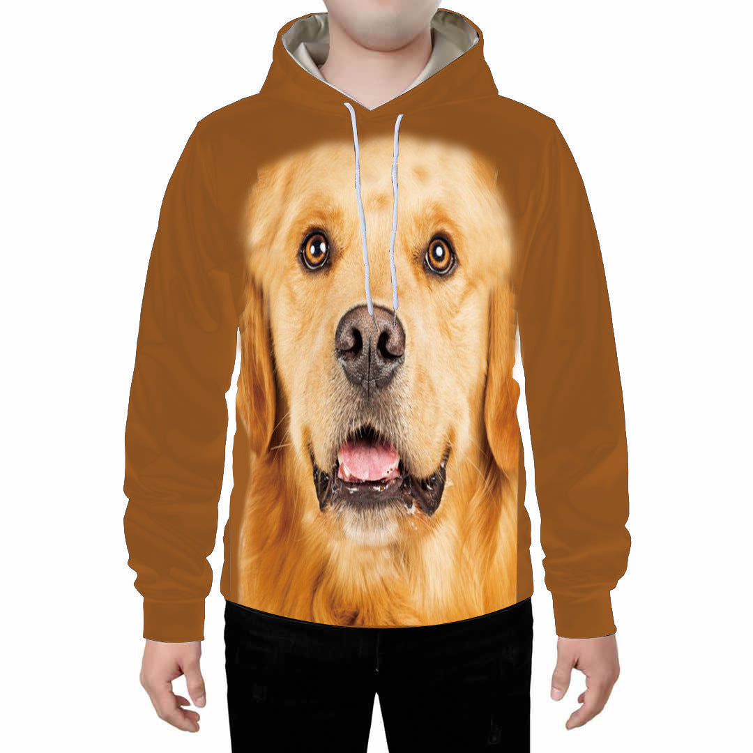 Digital Dog Cute Expression Printed Loose Couple