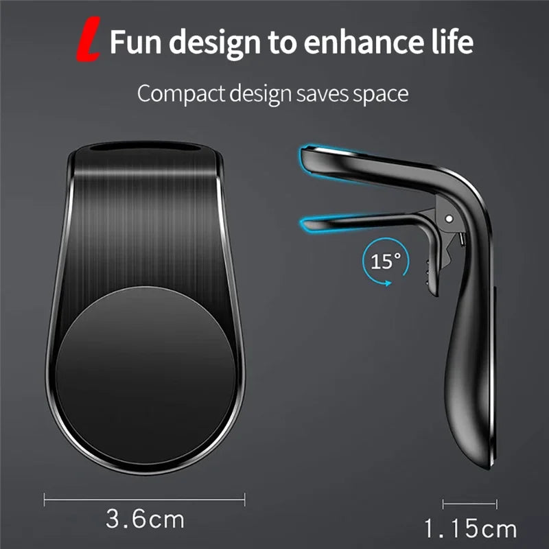 Magnetic Car Phone Holder Stand Air Vent Clip Car Mobile Mount Bracket Cellphone GPS Support in Car For iPhone Xiaomi Samsung LG