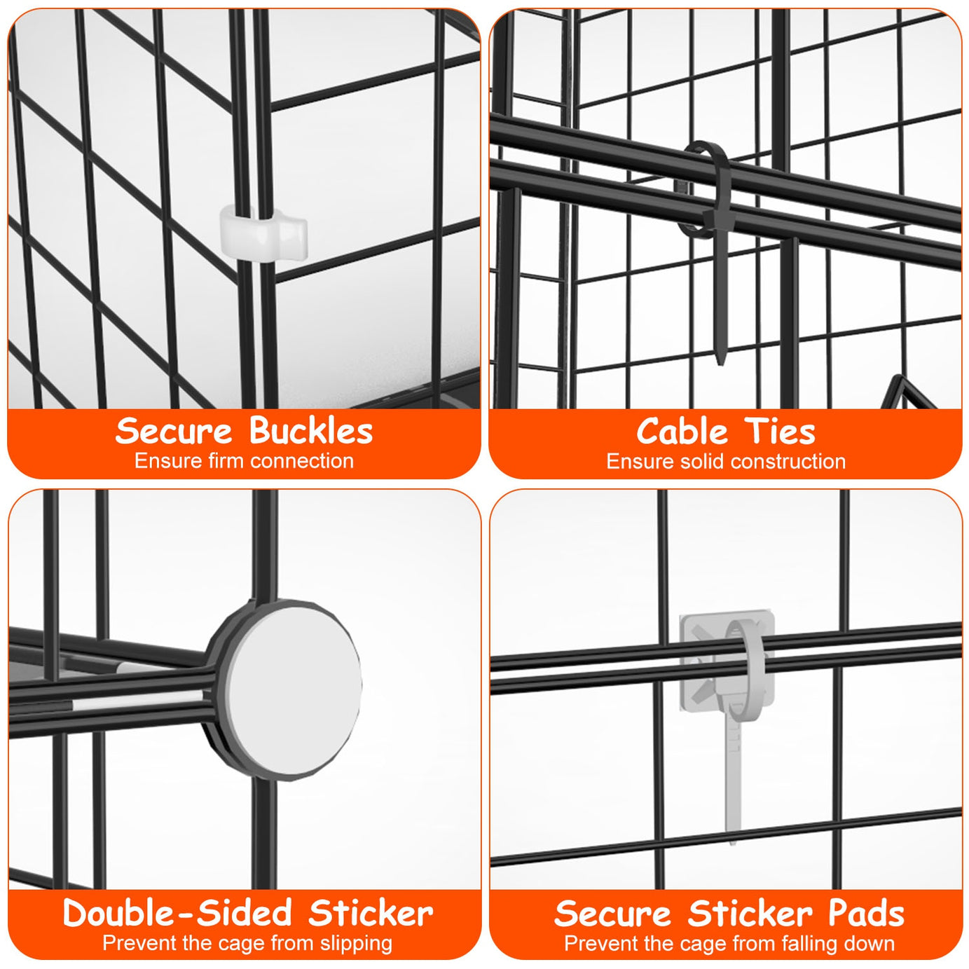 1Pc 2Tier Cat Cage Playpen Indoor Pet Enclosures Kitten Kennel House Detachable Cat Crate With Climbing Ladder 2 Doors For 1 To 2 Cats For Ferret Squirrel Small Animals