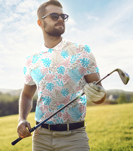 Men's 3D Printed Casual POLO Short Sleeves