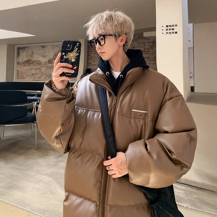 Mens New-Style Thickened Cotton Padded Jacket In American Street Style