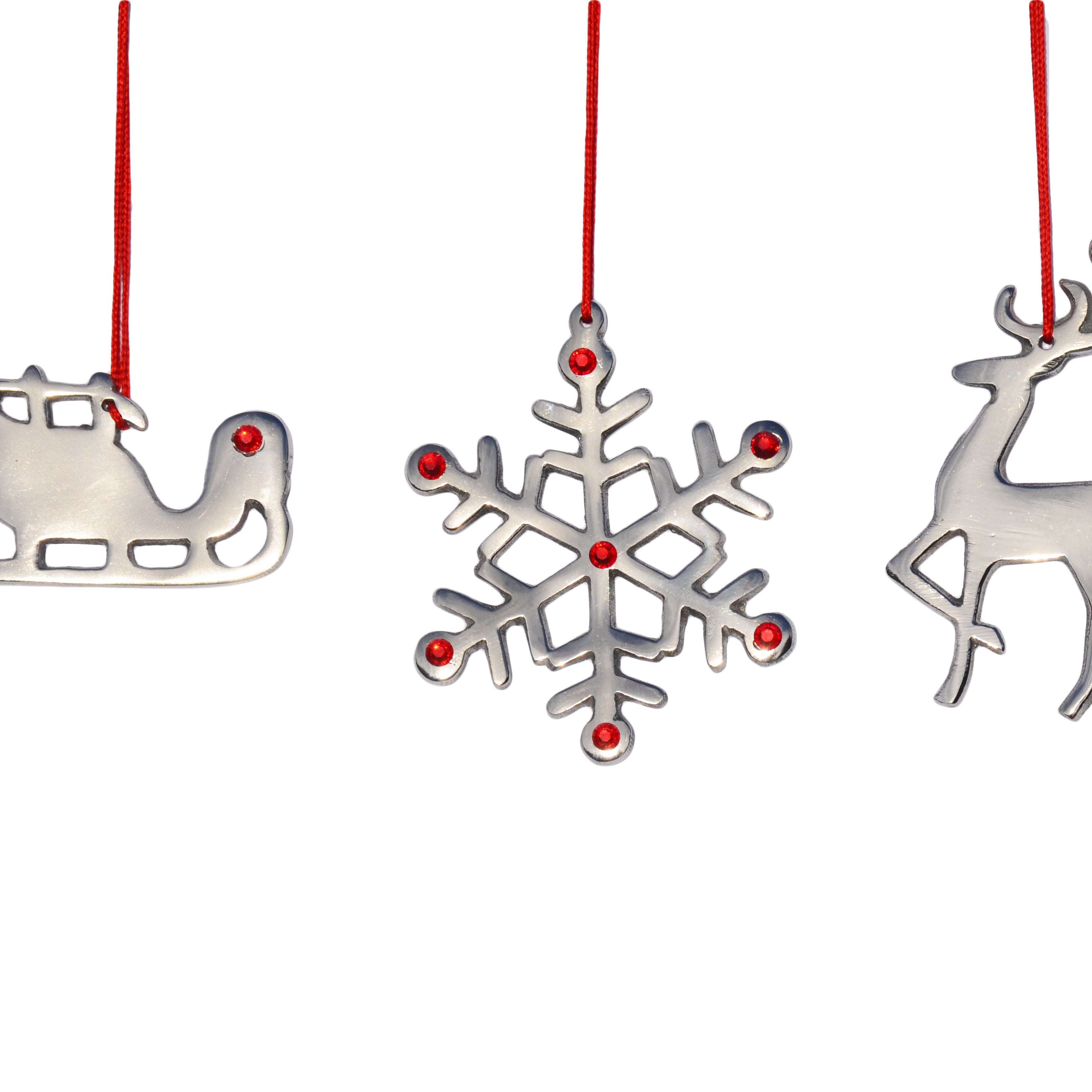 Jingle Bell Christmas Tree Ornaments Decorations Set of 8