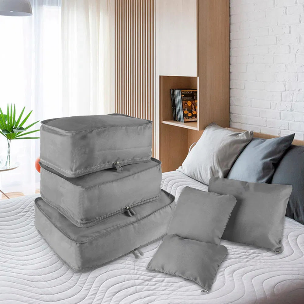 9Pcs Set Clothes Storage Bags Water-Resistant Travel Luggage Organizer Clothing Packing Cubes For Blouse Hosiery Stocking Underwear