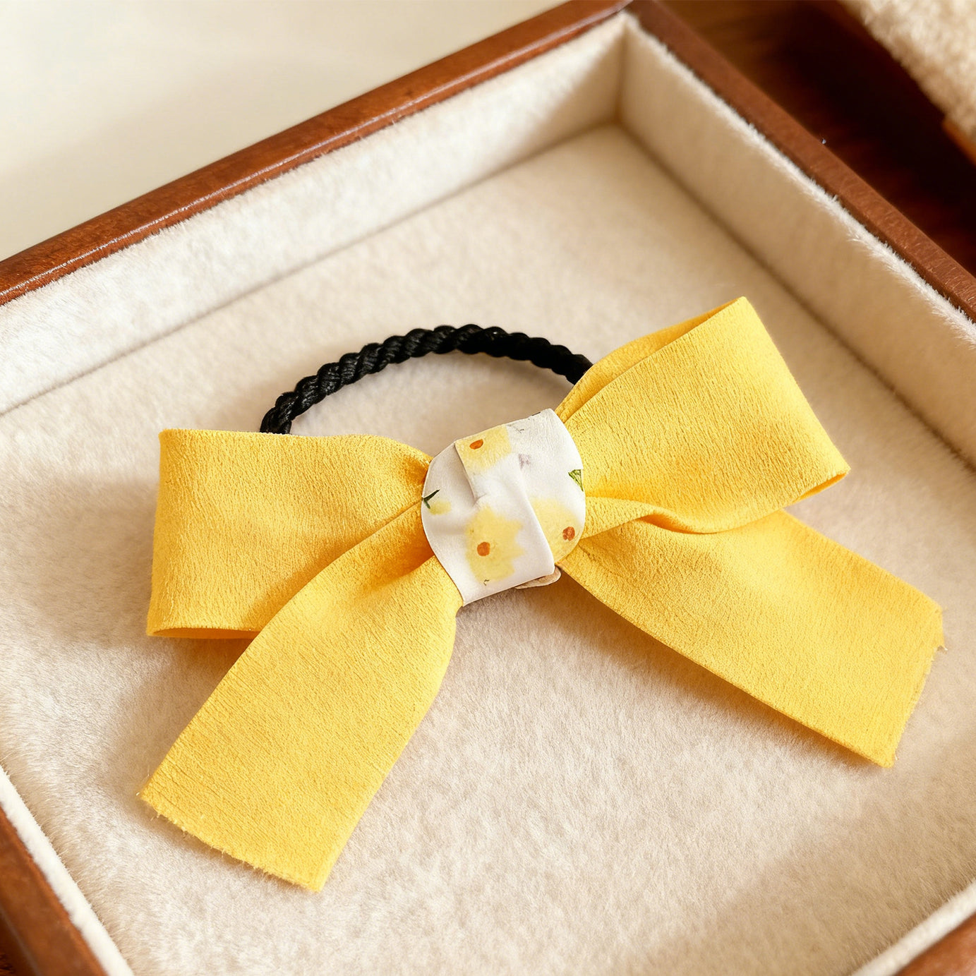 Bow Hair Ties-Yellow 9764