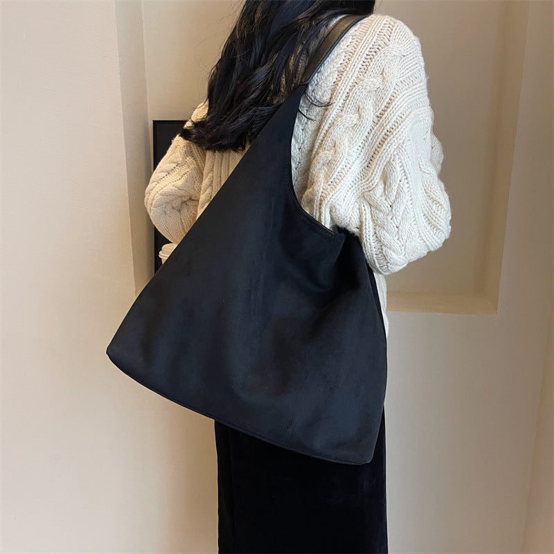 Deerskin Suede Commuter Underarm Bag