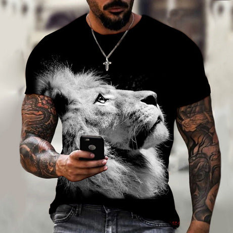 Animal Beast Lion Summer Men's T-Shirt