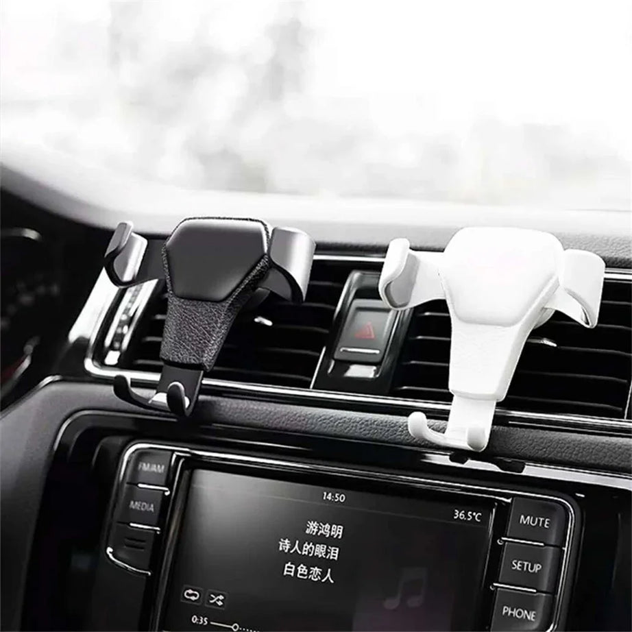 Car Air Vent Clip Mount Bracket Gravity Support Bracket Car Mobile Phone Holder For iPhone Xiaomi Samsung GPS Navigation Holder