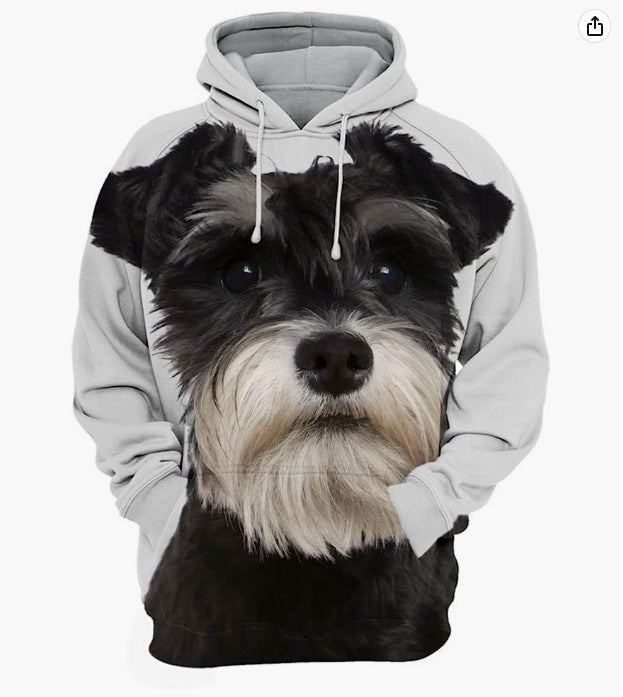 Mens Printed Hoodie Loose-fitting Top