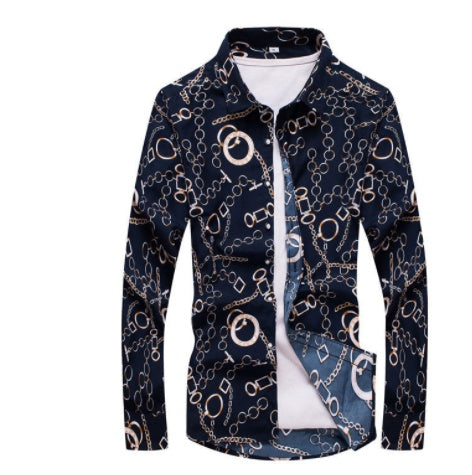 Men's Casual Slim Lapel Shirt New Style