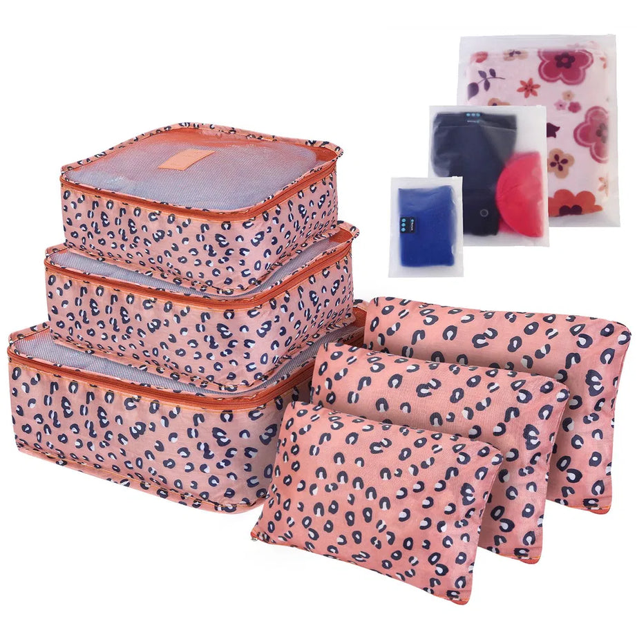 9Pcs Set Clothes Storage Bags Water-Resistant Travel Luggage Organizer Clothing Packing Cubes For Blouse Hosiery Stocking Underwear