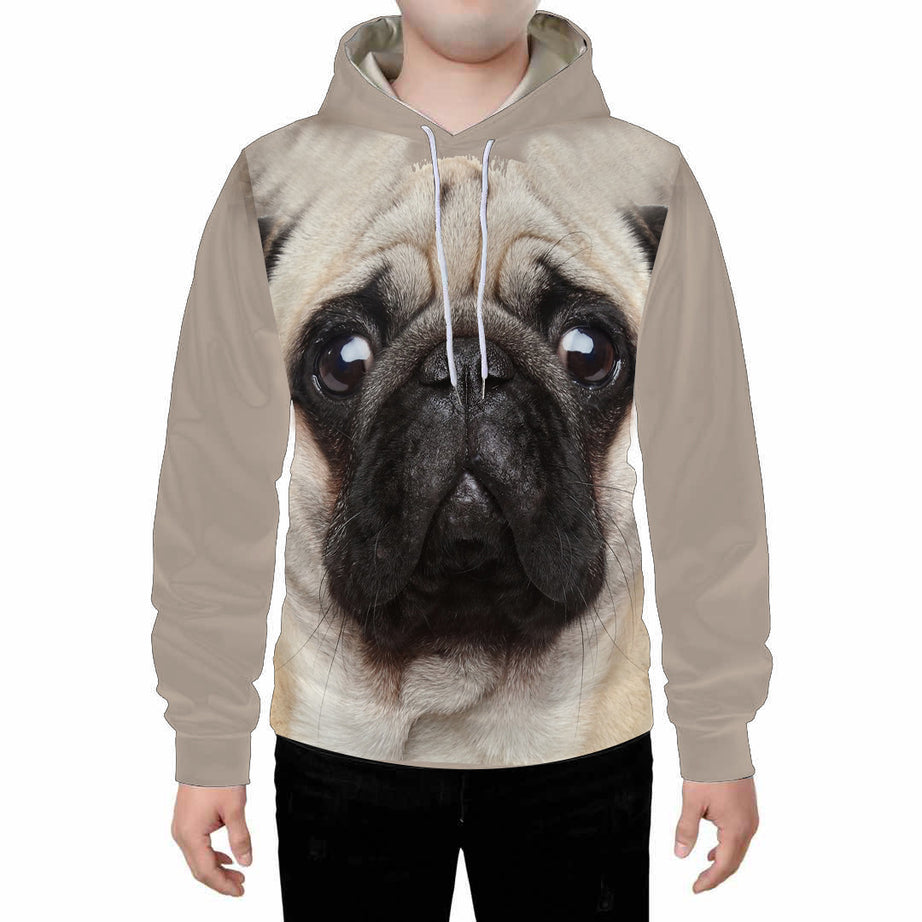Digital Dog Cute Expression Printed Loose Couple