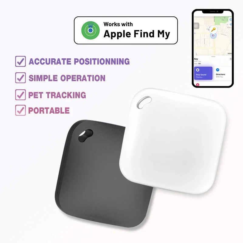 Smart Bluetooth GPS Tracker Work with Apple Find My APP ITag Anti Lost Reminder Device MFI Rated Locator Car Key Pet Kids Finder