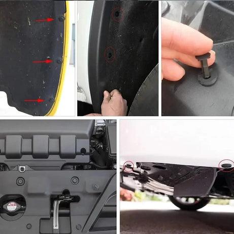 190 Pcs Auto Plastic Buckle Bumper Clips Fixing Nail Kit 6 Styles Plastic Retainer Fasteners Clip Car Body Push Rivets Parts