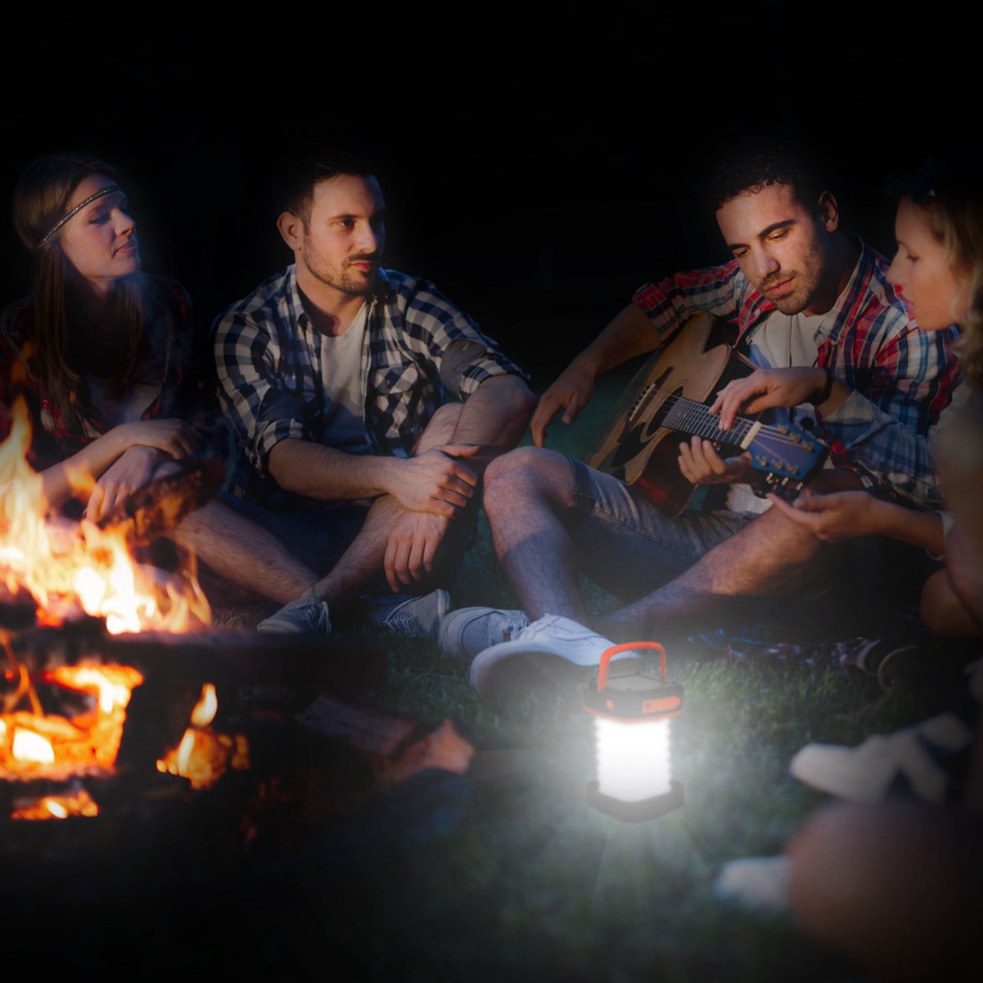 Solar Camping Lantern LED Collapsible Tent Lamp USB Rechargeable Portable Emergency Camping Light For Hiking Fishing Outdoor