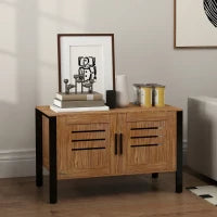 PawHut Cat Litter Box Enclosure With Tall Legs, Scratching Board, Dark Brown,