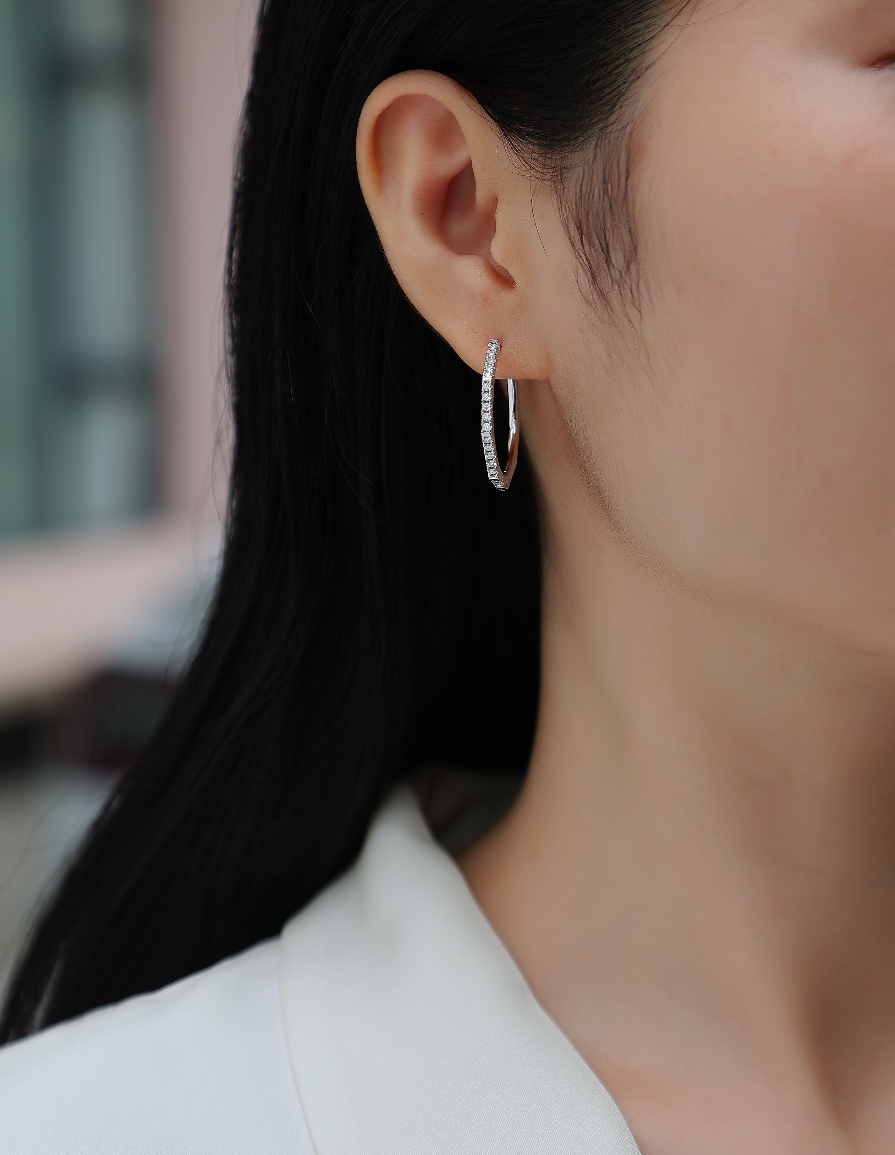 Modern Star Ring - Fashionable Earrings And Stud Jewelry Set With Moissanite S925 Sterling Silver And Platinum-plated Diamonds