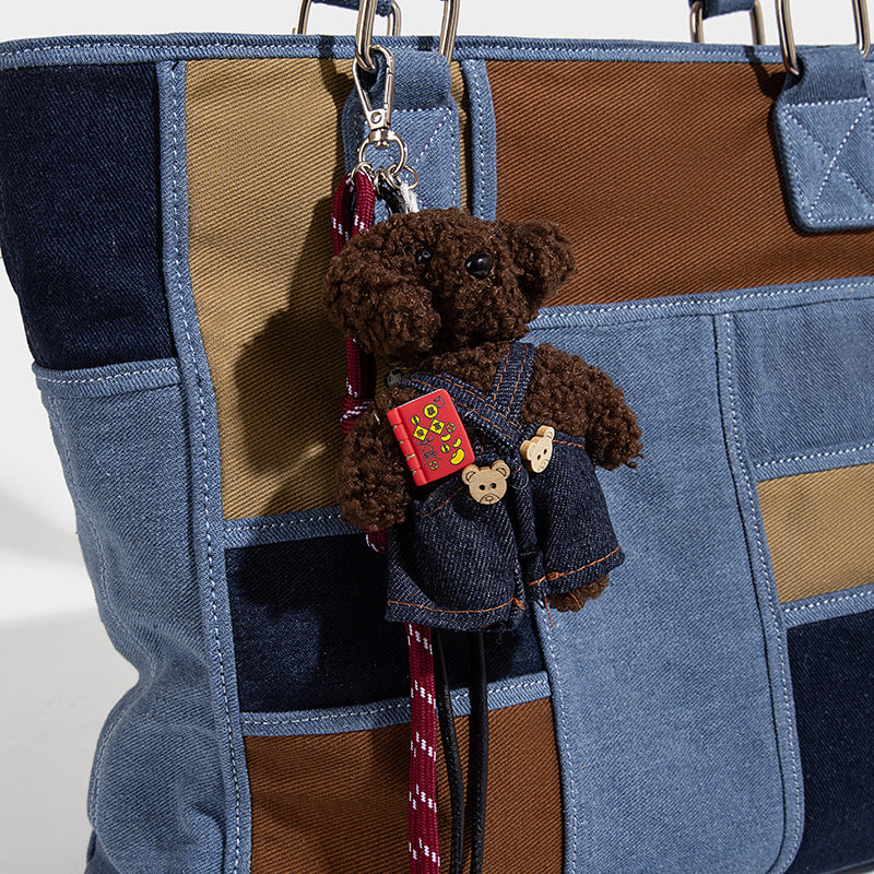 Cute Lightweight And Versatile Plaid Tote Bag