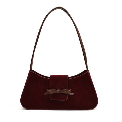 High-end, Solid-color, Niche-design, Textured, Fashionable, Commuter-style Women's Shoulder Bag