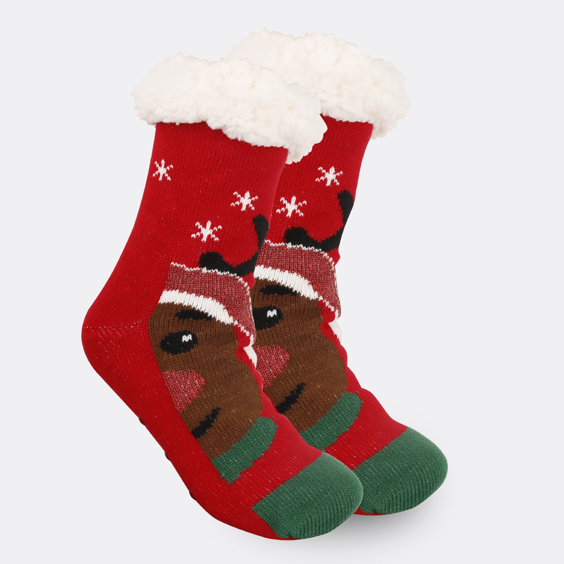 Christmas Women's Thickened Fleece-lined Room Socks