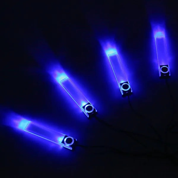 4Pcs Car Interior LED Atmosphere Light Car Charge
