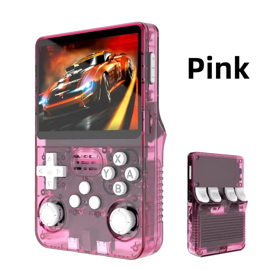 NEW R36S Retro Handheld Video Game Console Linux System 3.5-inch IPS Screen Mini Portable Handheld Video Player 64GB 15000 Games