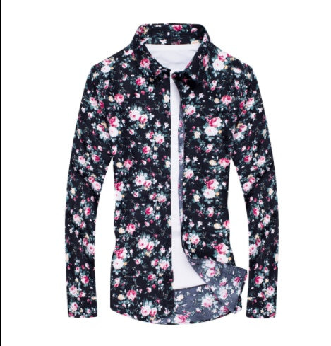 Men's Casual Slim Lapel Shirt New Style