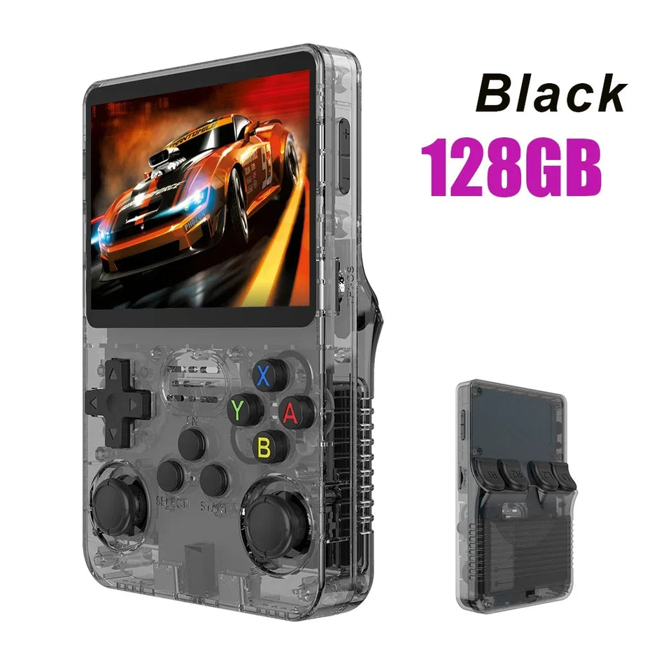 NEW R36S Retro Handheld Video Game Console Linux System 3.5-inch IPS Screen Mini Portable Handheld Video Player 64GB 15000 Games