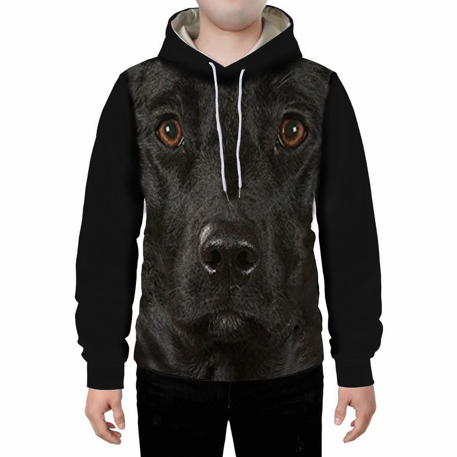 Digital Dog Cute Expression Printed Loose Couple