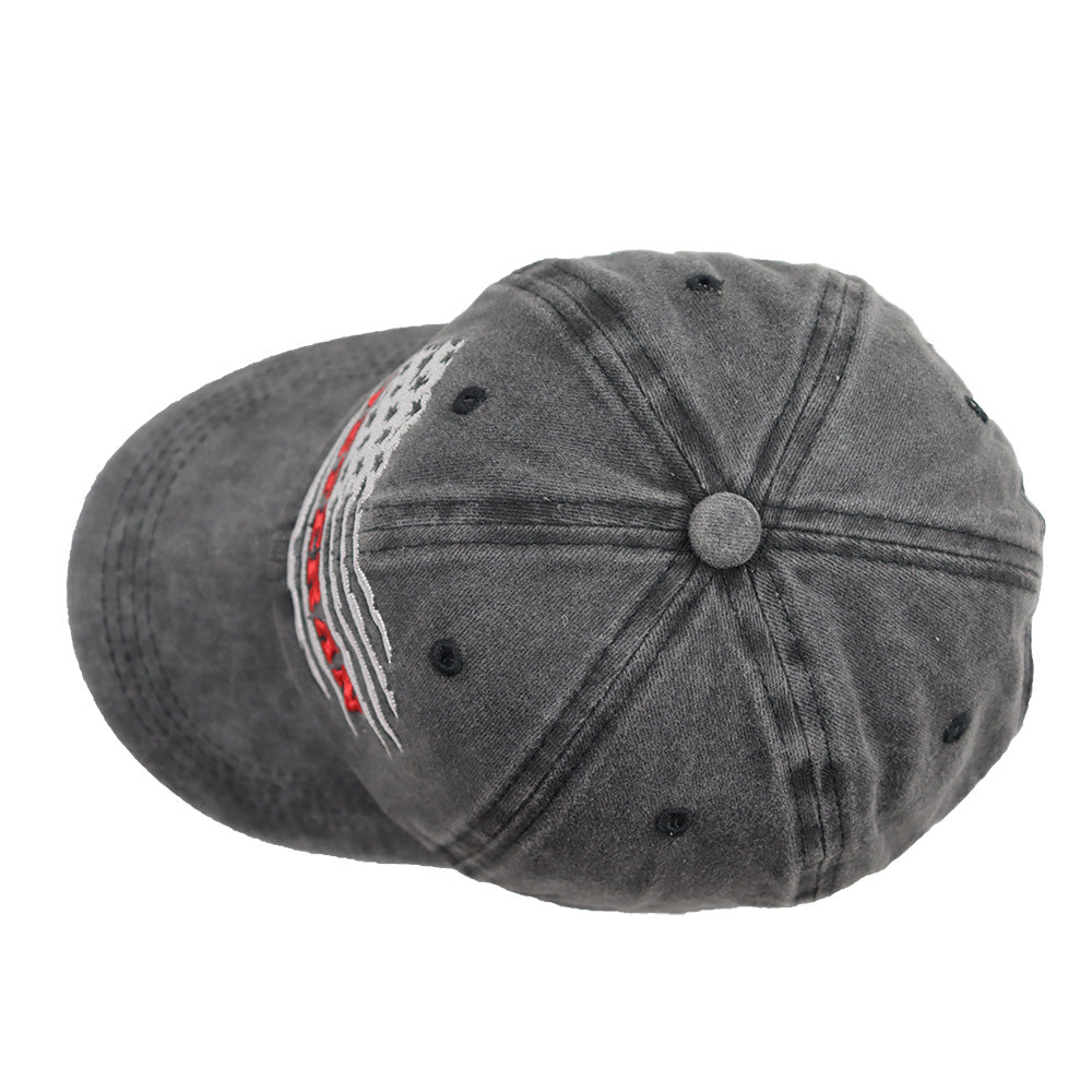 USA Patriotic Military Hat,Distressed Veteran Army Hat For Men Women, Adjustable Embroidered Wash Cotton Baseball Cap