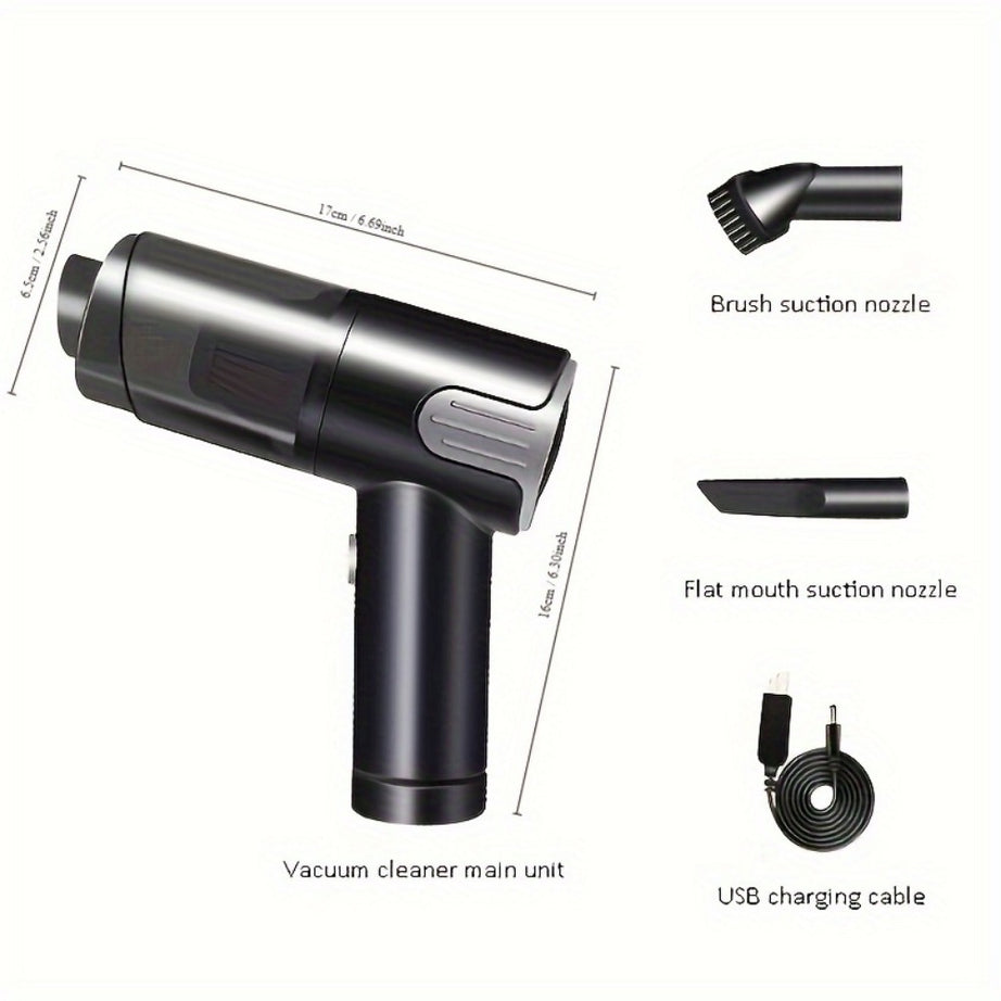 Wireless-silver Car Vacuum Cleaner Wireless Usb Charging Car Vacuum Cleaner Home Handheld Mini Desktop Vacuum Cleaner Portable