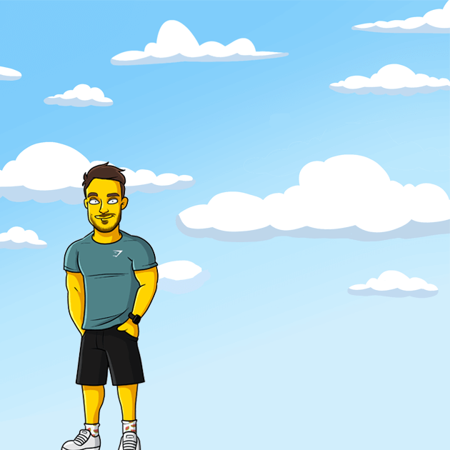 1 full body clouds background