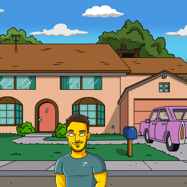 1 shoulders up house background